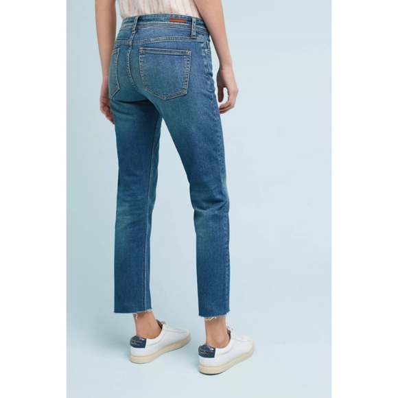 Anthropologie Pilcro Slim Straight Raw Hem Jeans - Picture 2 of 13